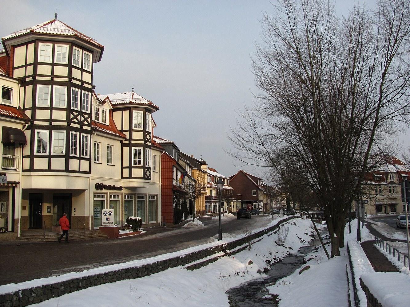 Panoramablick über Bad Sachsa – Rathaus, Maschsee und Skyline