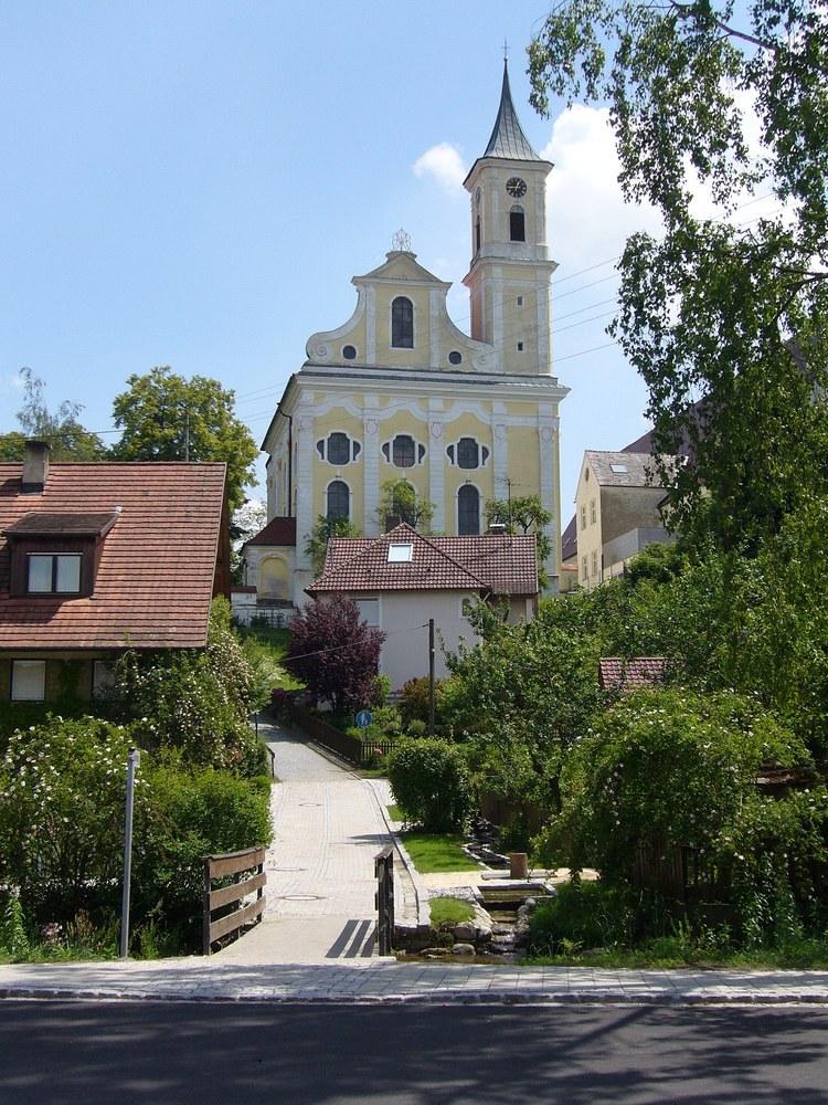 Panoramablick über Buxheim – Rathaus, Maschsee und Skyline