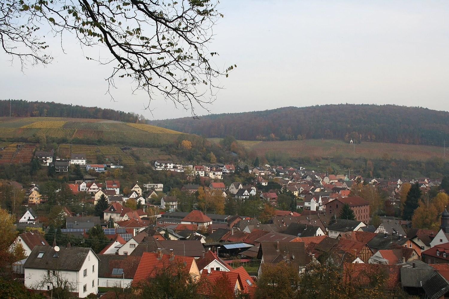 Panoramablick über Elsenfeld – Rathaus, Maschsee und Skyline