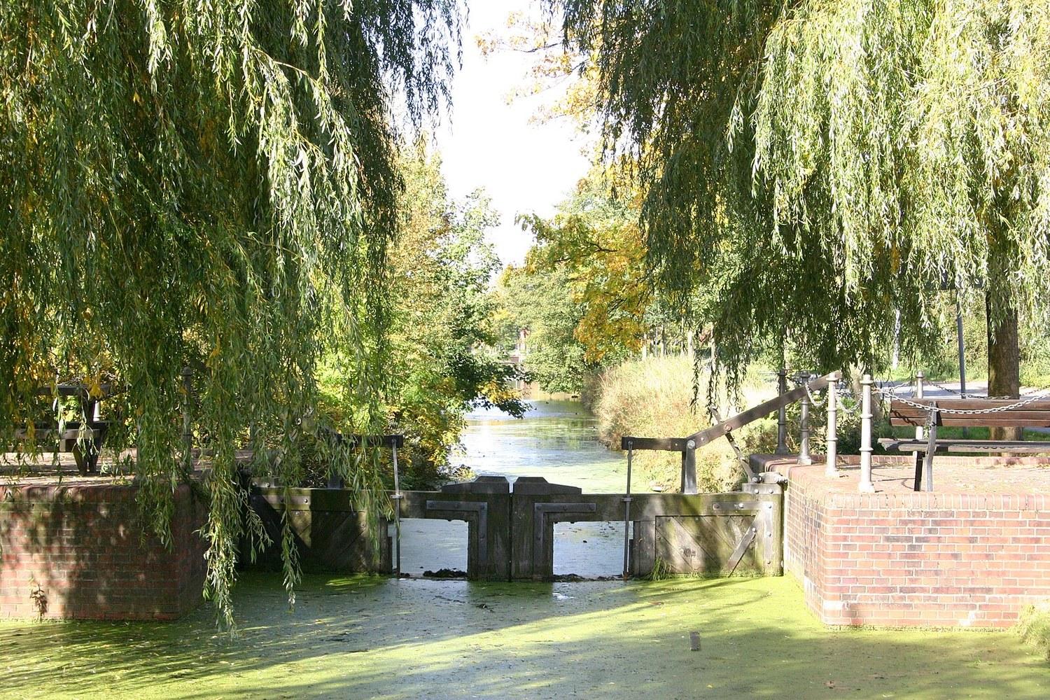 Panoramablick über Neukamperfehn – Rathaus, Maschsee und Skyline