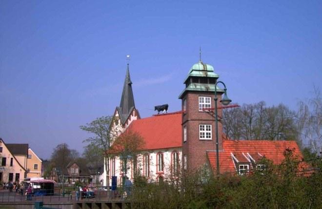 Panoramablick über Osterholz-Scharmbeck – Rathaus und Stadtlandschaft