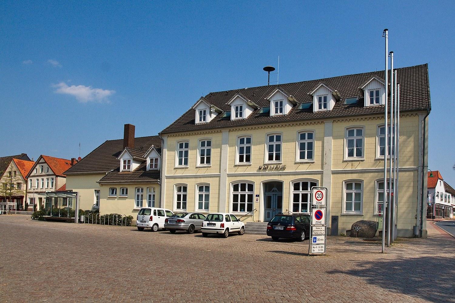 Panoramablick über Visselhövede – Rathaus und Umgebung