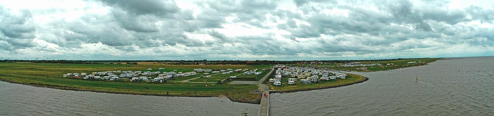 Panoramablick über Wurster Nordseeküste – Rathaus, Maschsee und Skyline