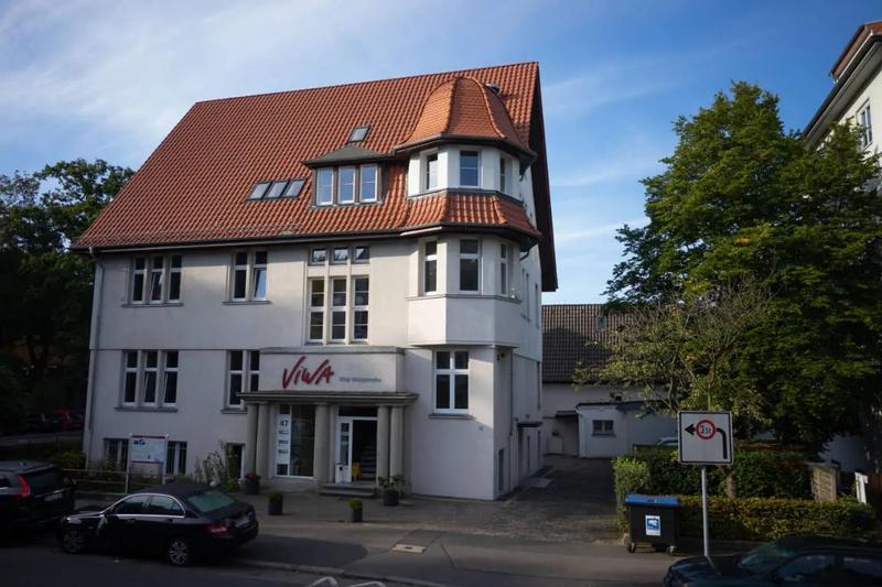 Luftaufnahme der Villa Waldstraße in Hannover