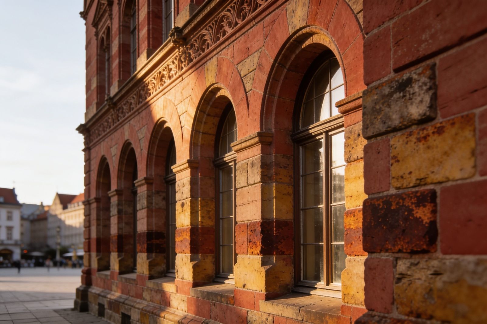 Bürgerhaus mit Rotsandsteinfassade