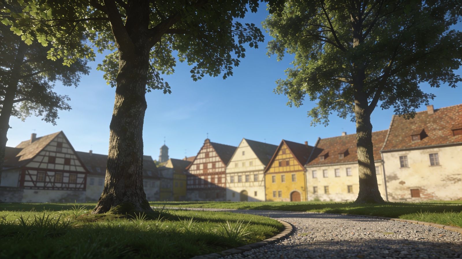 Parkanlage am Rand der Altstadt
