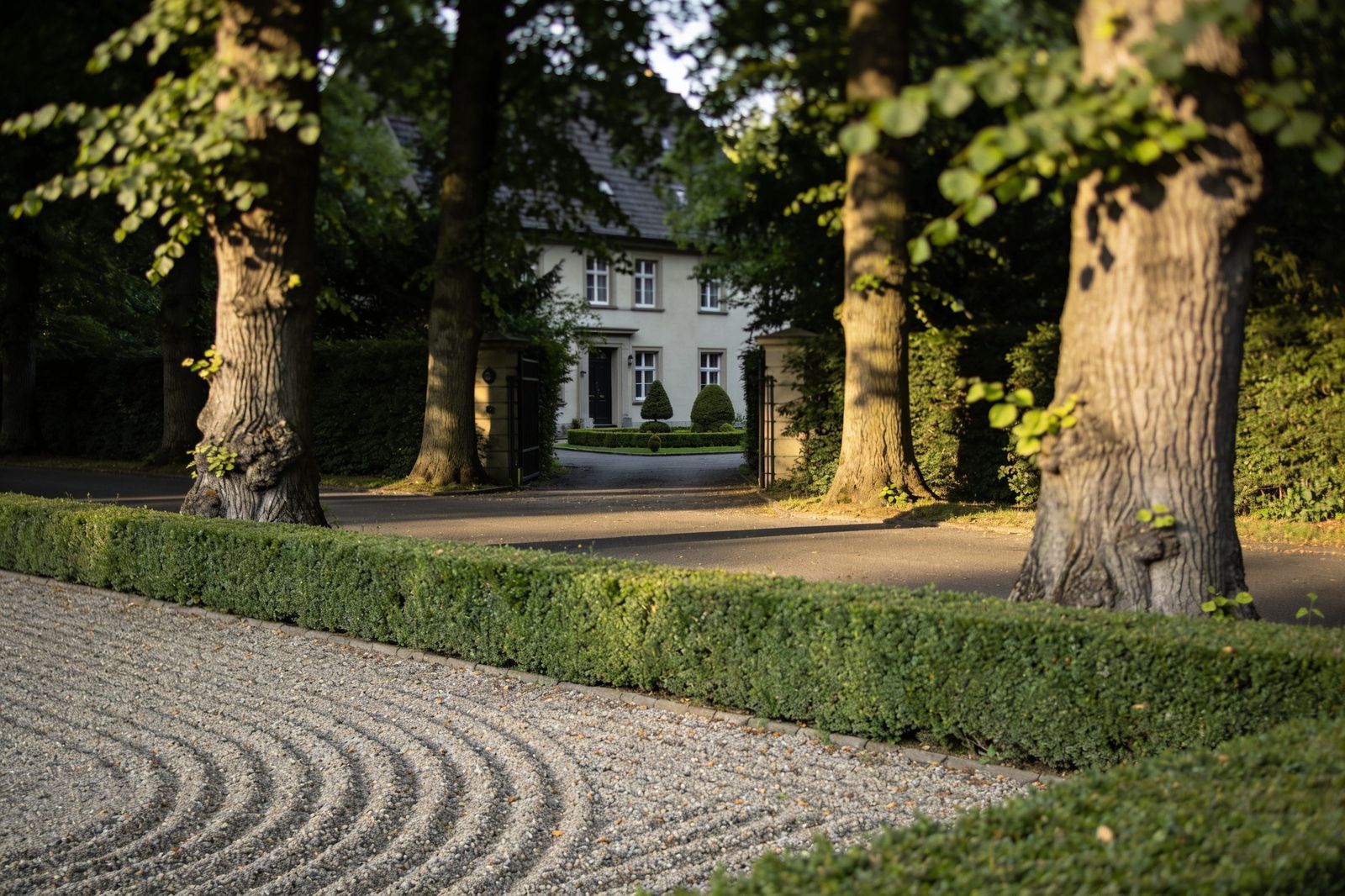 Barocke Gartenanlage mit Formschnitt