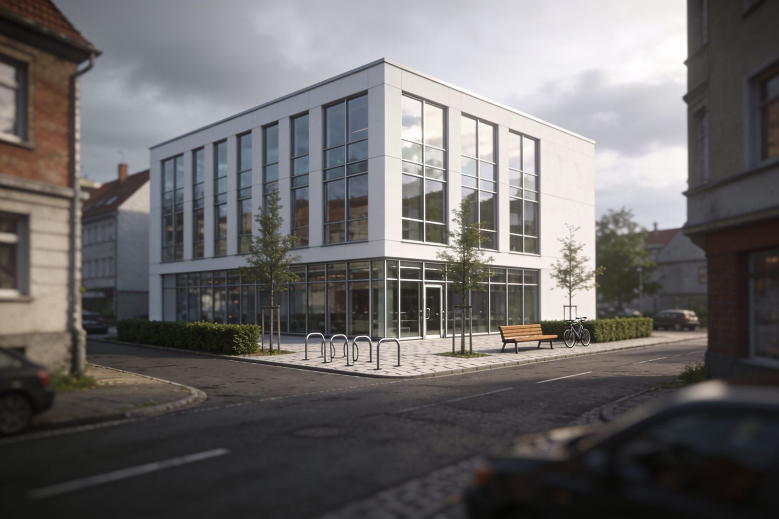 Modernes Büro- und Gewerbegebäude