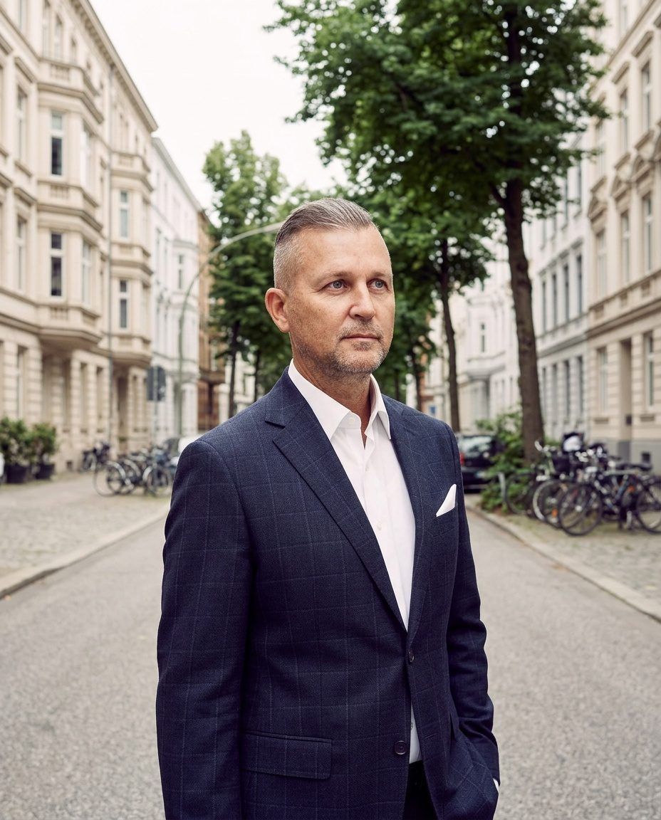 Henri Ehmke von City Immobilienmakler im Büro