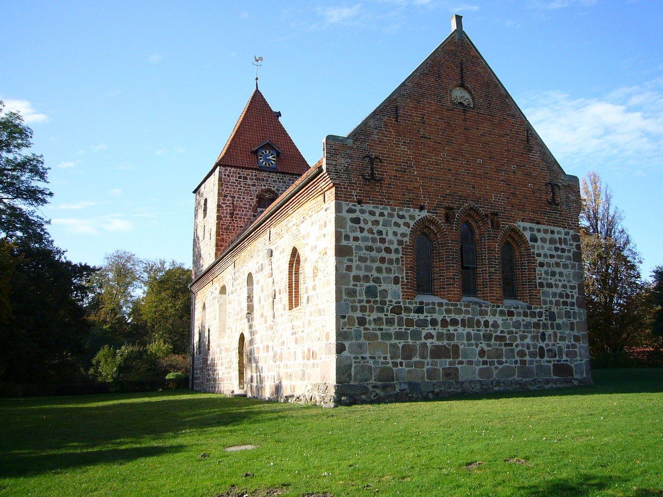 Panoramablick über Dötlingen – Rathaus und Umgebung