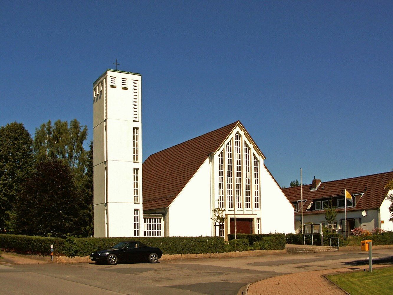 Panoramablick über Duingen – Rathaus und Umgebung