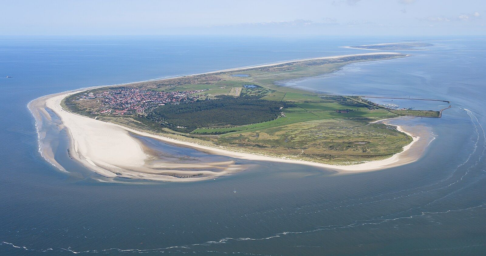 Panoramablick über Langeoog – Strand und Dünenlandschaft