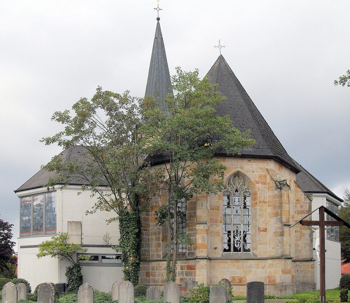 Panoramablick über Lünne – Rathaus und Umgebung