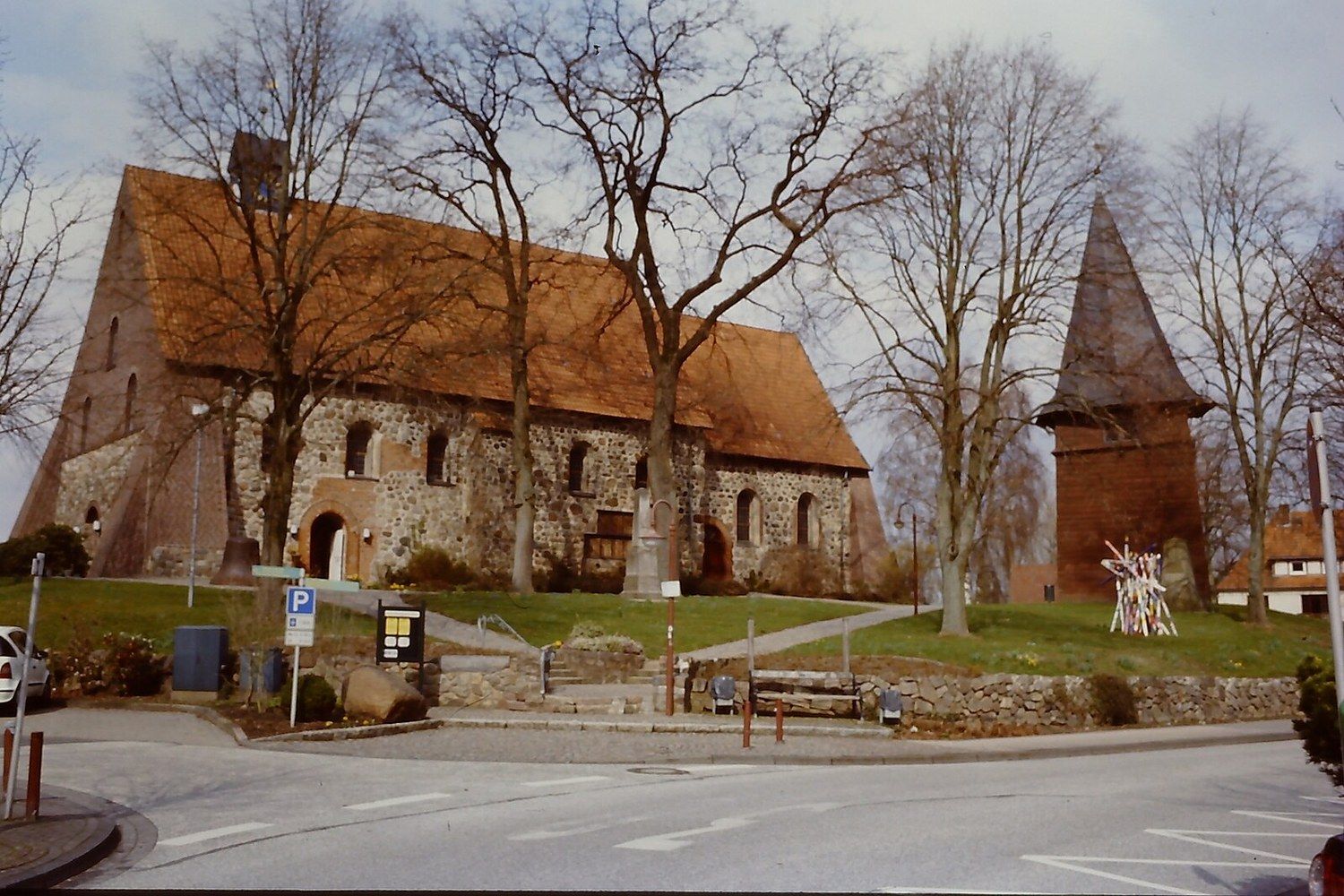 Panoramablick über Seevetal – Rathaus und Natur