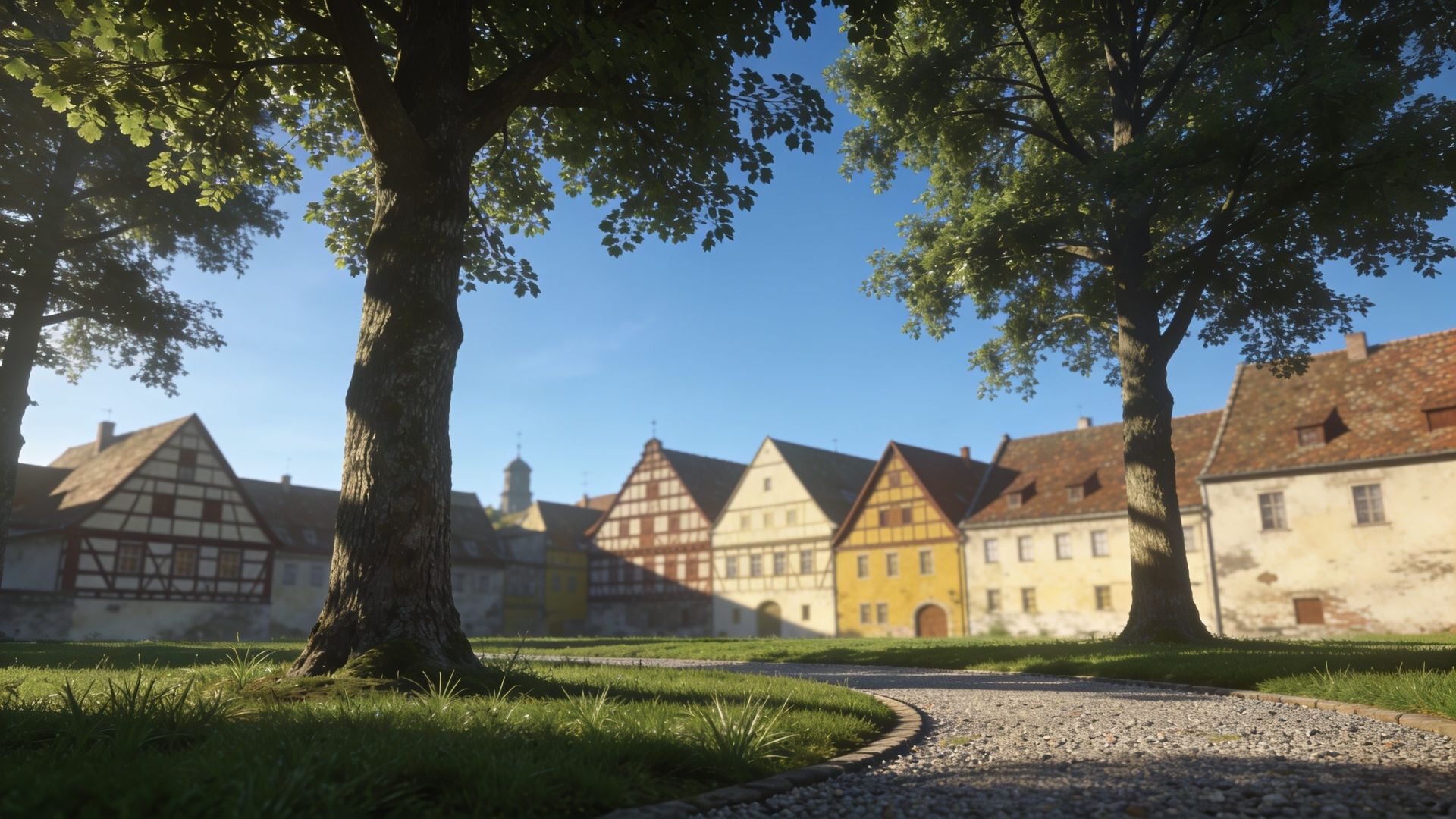 Parkanlage am Rand der Altstadt