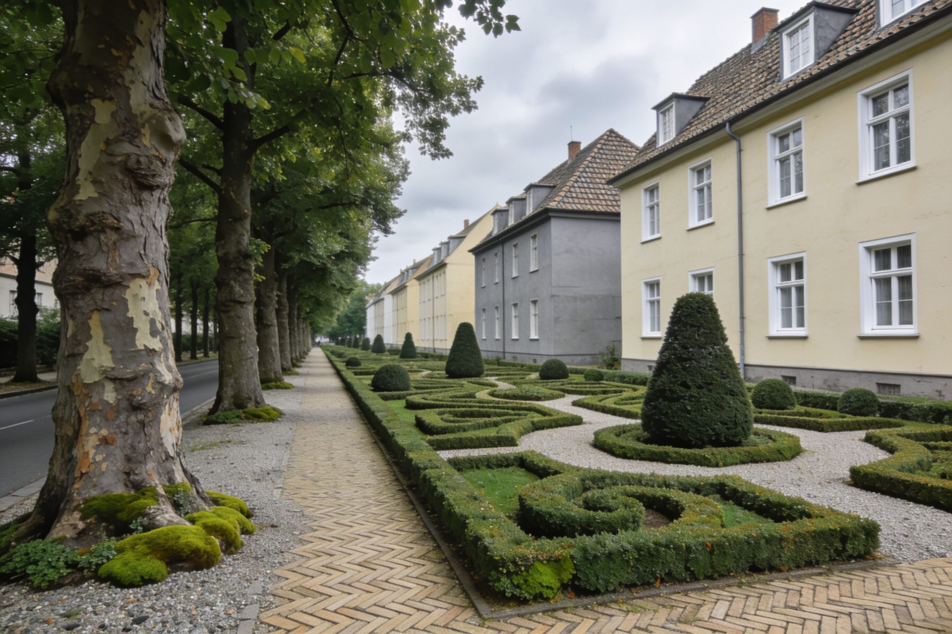 Barocke Gartenanlage mit Formschnitt