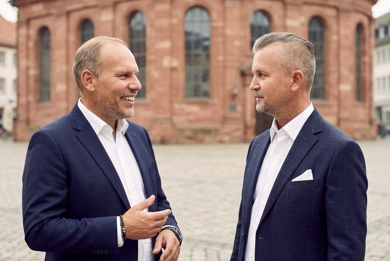Oliver Martin und Henri Ehmke von City Immobilienmakler im Gespräch