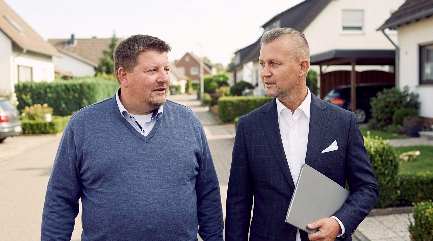 Henri Ehmke und Markus Meyer von City Immobilienmakler gemeinsam unterwegs