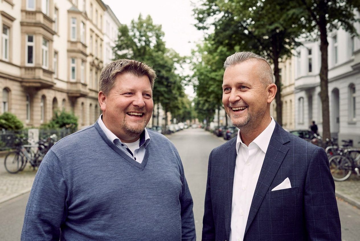 Henri Ehmke und Markus Meyer von City Immobilienmakler im Gespräch