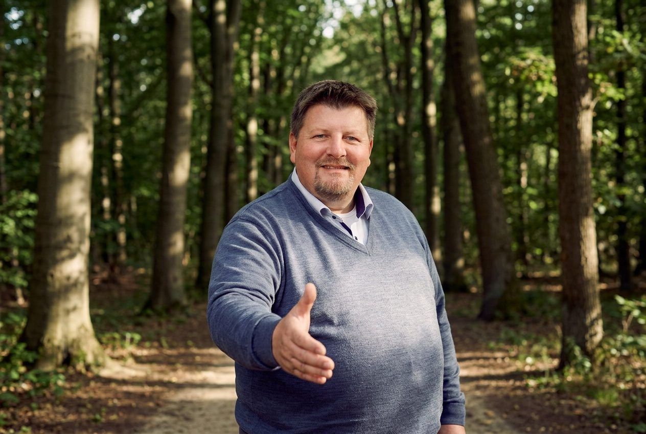 Markus Meyer von City Immobilienmakler bei der Begrüßung