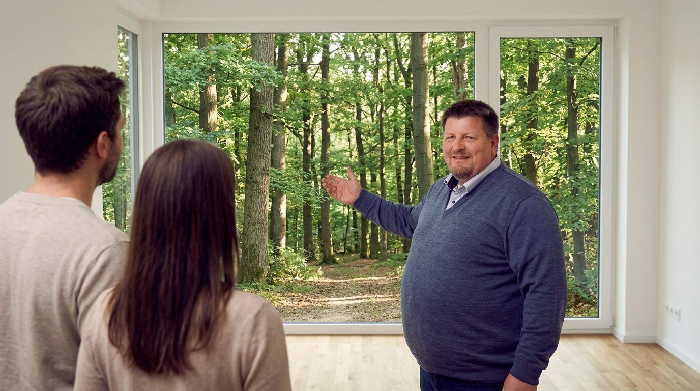 Markus Meyer von City Immobilienmakler bei der Besichtigung