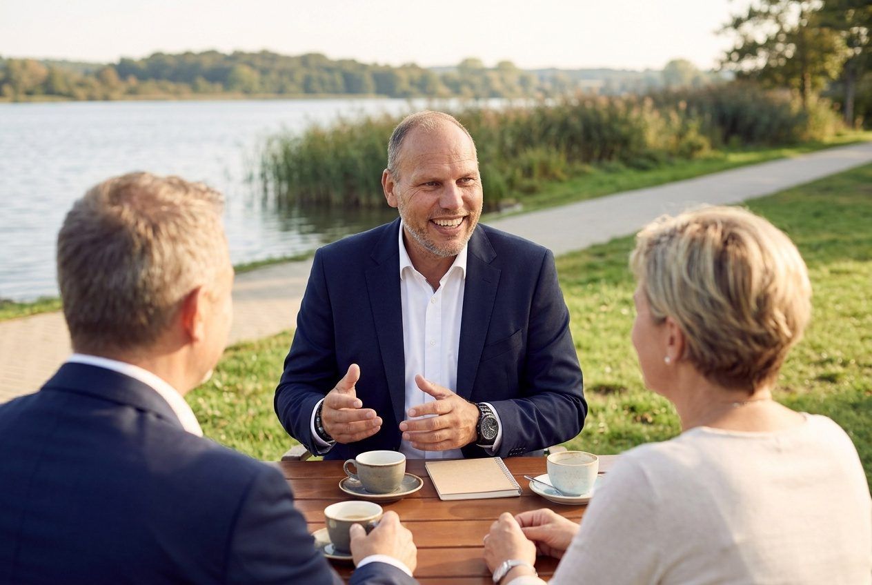 Oliver Martin von City Immobilienmakler im Beratungsgespräch in Wolfsburg
