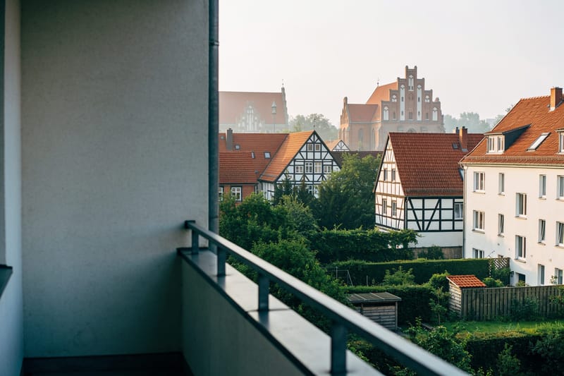 Leere Mietwohnung vor der Übergabe
