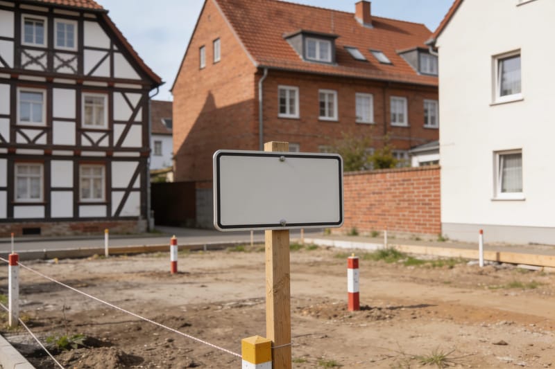 Baureifes Grundstück mit Erschließung