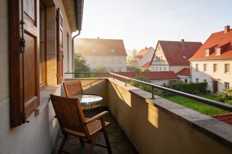 Balkon mit Ausblick