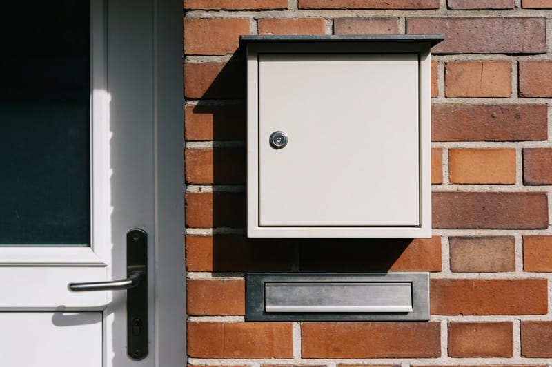 Briefkasten am Hauseingang