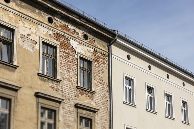 Fassadensanierung an einem Wohnhaus