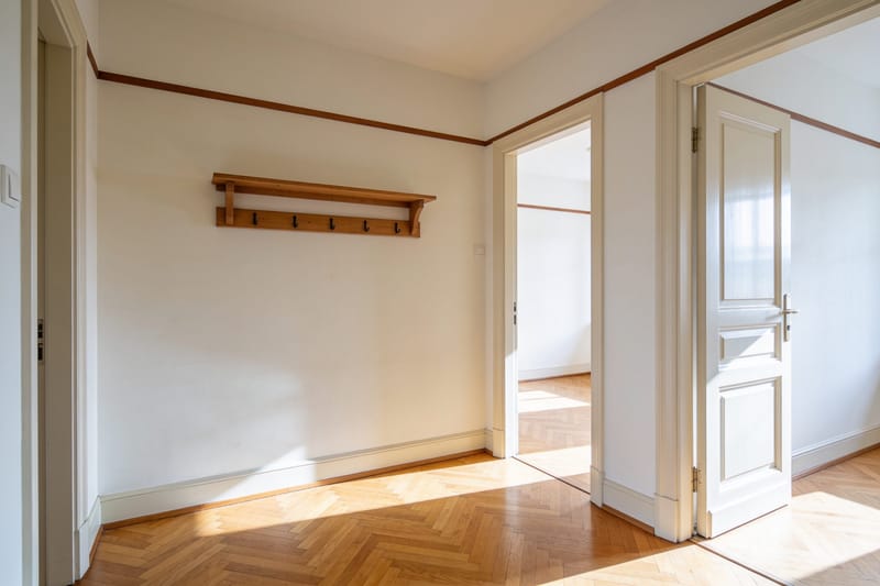 Flur bei der Wohnungsübergabe