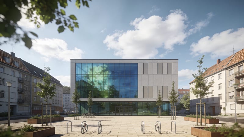 Modernes Büro- und Gewerbegebäude