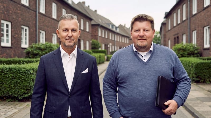 Henri Ehmke und Markus Meyer von City Immobilienmakler gemeinsam unterwegs