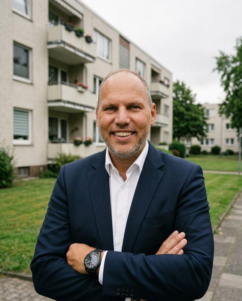 Oliver Martin von City Immobilienmakler im Porträt in Wolfsburg