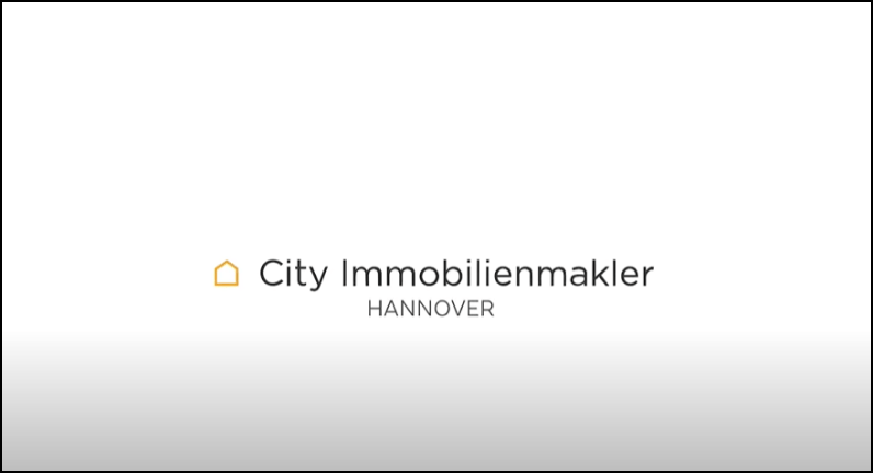 Logo-Schriftzug City Immobilienmakler Hannover auf hellem Hintergrund