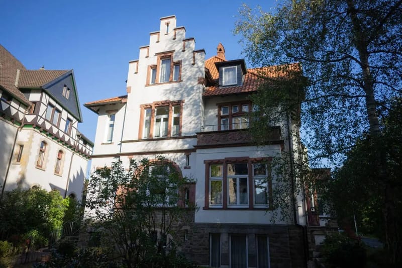 Luftaufnahme der Villa Tosca in Hannover