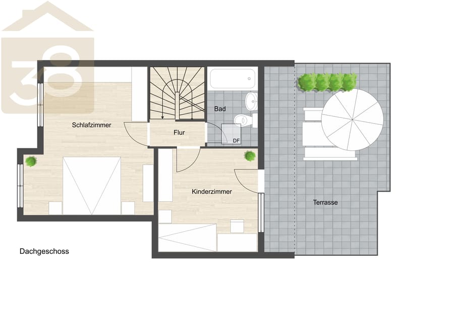Maisonette in Braunschweig, 113 m²